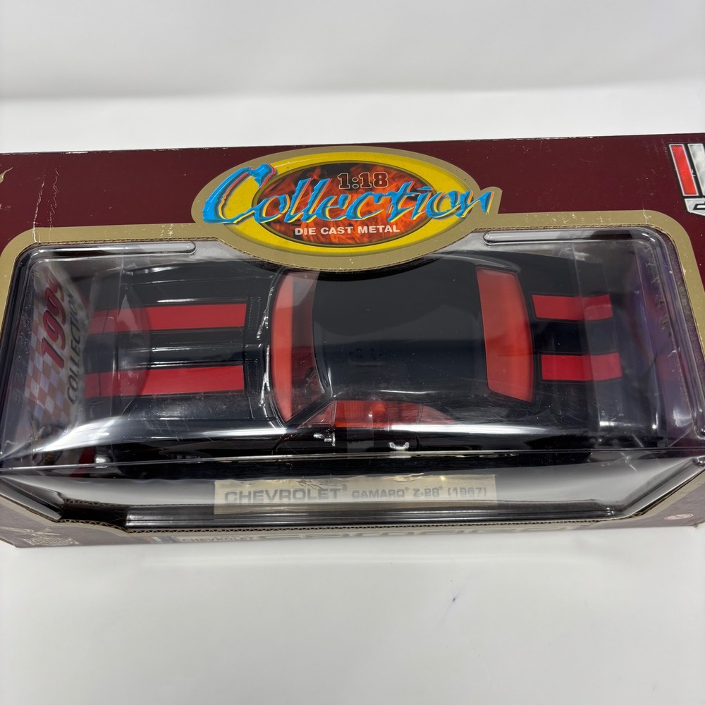 1967 Chevrolet Camaro Black 1:18 Yat Ming Road Legends Diecast Sealed - Picture 8 of 15
